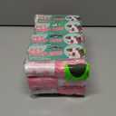 12pcs/Roll Pet Waste Poop Bags, Leakproof Polyethylene Garbage Bags With Unique Patterns, Multipurpose Cleaning Bag, Holiday & Christmas Gifts - Pink Pack of 5