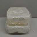 Snackle Box Container, Upgrade Dishwasher,Safe Snack Box for Adult Kids, 4 compartments Plastic Divided Serving Tray with Lid and Handle for Candy, Fruits, Snacks, Nuts,Small,White,2 Pack