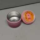 Pawtong 12oz Insulated Vacuum Food Jar with Buckle Lid Wide Mouth Soup Thermo for Hot Food Kids Leakproof Stainless Steel Lunch Container (Gradient Pink, 12OZ)