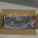 Spacrea clamp on Desk Shelf, 2 Tier Office Desk Shelves Organizer, Wood Desktop Supplies Storage Rack, Desk Organizers and Accessories (Black)