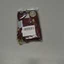 for iPhone 12 Mini Case with Card Holder for Women, for iPhone 12 Mini Phone Case Wallet with Strap Credit Card Slots Crossbody with Kickstand Zipper Case - Red Wine