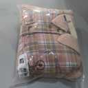 Dokotoo Winter Coats for Women Fashion Casual Long Sleeve Flannel Shirts Plaid Sherpa Soft Button Down Jackets Thick Fuzzy Lapel Collar Fleece Lined Shacket Jacket Women Pink Small