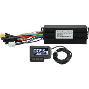 Electric Bike Controller LCD Display Kit, 24V 36V 48V 1000W 1500W 30A 3 Mode Sine Controller LCD Display Kit for Electric Bike Scooter