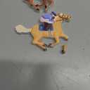 Amyhill 9 Pcs Derby Horse Party Decorations Wooden Horse Racing Table Centerpieces Horse Tabletop Decorations Tiered Tray Decor for Horse Racing Festival Party Supplies Home