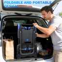 2-in-1 Folding Hand Truck with 2 Folding Basket,330lbs Capacity Heavy Duty Hand Truck,with Telescoping Handle and Rubber Wheels,Portable Dolly Cart with Bungee Cords for Moving, Travel,Shopping