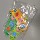 Valentine Day Gift 3PC Fidget Popper Sensory Toys for Toddlers Girls, Boys Gifts Goodie Bags Airplane Travel Activities Pop it Fidget Toys Easter Basket Stuffer for 12+ Month Babies 1 2 3 Year Old