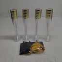 Funnymoom 24 Pack Plastic Champagne Flutes Set Disposable Glitter Glasses Mini Graduation Caps with Tassels 4.5 oz Clear Toasting Cups for Graduation Party Favor (Gold)