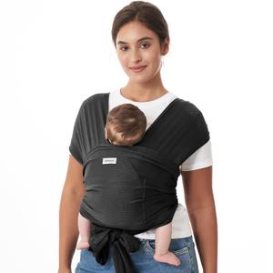 Momcozy Baby Carrier AirMesh - The Perfect Summer Water Sling for Newborns to Toddlers 8-35 lbs - Cooling, Breathable and Lightweight Baby Wrap, Nice for Summer, Pool, Beach, Swimming, Black