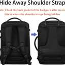 MATEIN Carry on Backpack, Extra Large Travel Backpack Expandable Airplane Approved Weekender Bag for Men and Women, Water Resistant Lightweight Daypack for Flight 40L, Black