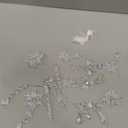 18pcs Christmas Tree Decoration Crystal Ornaments - Hanging Acrylic Christmas Snowflake Icicle Drop Crystal Ornaments for Xmas Tree Winter New Year Party Supplies (Clear)