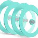 4 Pack Replacement Lids for Pyrex 7200-PC 2 Cup Glass Containers Bowl Silicone Storage Cover Leakproof Green