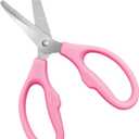Pink Scissors for School Multipurpose Stylish: 5 inch - Comfort Grip - Stainless Steel - Scissors with Home - Office - for Cutting Paper - Open Envelopes - Cut Tape