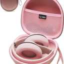 Headphone Case Compatible with Glynzak/BERIBES/TOZO/KVIDIO/Beats/Soundcore Anker/JBL Noise Cancelling Over-Ear Headphones, Rose Gold