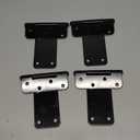 5 in T-Strap Heavy Duty Gate Hinges 260 Lbs Capacity,4 Pack Extra Thick Shed Door Tee Hinges, Black Wrought Hardware for Wooden Fences, Barn Door, Screws Included (Patent Pending)