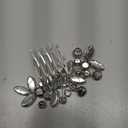 Unicra Crystal Bride Wedding Hair Comb Silver Bridal Headpiece Rhinestone Hair Accessories for Women and Girls (A-Silver)