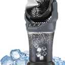 AVV Portable Misting Fan with RGB Ambient Light- 2L Water Tank, 4 Speeds & Spray Mist Fan, 30000mAh Rechargeable Misting Fans for Outdoor/Indoor Fans for Camping, Patio, Garden, Grey-Black