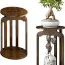 perlifefect Plant Stand, Display Stand For Plant, Antique and Crafts, Indoor/Outdoor Wood Plant Holder, Flower Pot Stand, Sturdy Planter Stand, Display Stand (45CM/18-INCH)