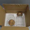 Bekith 2 Pack Large Glass Food Storage Jar with Airtight Wooden Lid, 66 FL OZ(1950ml) Glass Food Canister for Kitchen and Pantry Organization, Storage Containers for Coffee, Rice, Sugar, Flour