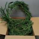 1 Pcs Artificial Norfolk Pine Garlands Christmas, 15 FT Dense Real Touch Winter Pine Garland Ornament, Green Artificial Greenery Garland for Table, Mantle, Wall, Indoor, Outdoor Christmas Decorations