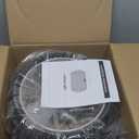 Rattan Light Fixtures, Hand-Woven Boho Flush Mount Ceiling Light, Handmade Rattan Light Fixtures Ceiling Mount with Fabric Shade, Farmhouse Light Fixture for Bedroom Hallway Entryway (Black)