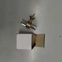 2 inch Cabinet Handles Kitchen Cabinets Drawer 6 Pack, Champagne Bronze T Knobs Crystal Pulls Solid Base Closet Dresser Drawers Hardware Handles Bathroom Bedroom Pull Single Hole Glass Clear Knob