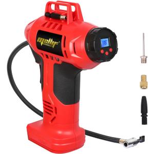 Tire Inflator Air Compressor, Mellif Portable Electric Pump Compatible with Milwaukee 18V Battery (Tool Bare), 160psi, Digital Pressure Gauge for Car, Bike, Ball