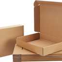 11x8x2 Shipping Boxes Set of 20, Brown Corrugated Cardboard Literature Mailer Box for Packaging, Mailing, Business