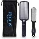 2 x Rikans Colossal Foot File, Professional Foot Rasp Callus Remover, Foot Care Pedicure Tool to Remove Hard Skin,Can Be Used on Wet or Dry Skin, High Grade Stainless Steel File (Foot File Set)