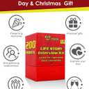 200 Life Story Interview Kit Cards-Guided Voice Journal and Memory Keepsake Gift Box for Parents and Grandparents-Get to Know Their Unique Life Story with 200 Curated Questiones