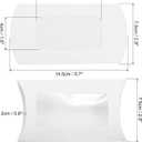 PATIKIL Pillow Boxes, 50 Pcs Wedding Gift Boxes Paper Box 4.9x2.8 Inch for Gift Wrap Wedding Parties, White