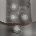 COMI Natural Glass Baby Bottle,Standard Neck Breastmilk Storage Bottle for Fridge,Breast Milk Container,Breast Pump Bottle Compatible with Medela Breast Pump,BPA Free,4PCS (5oz,4 Gray Lids)