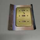 'Italia' Solid Cast Brass, Triple Toggle Wallplate, upgrade, renew, refresh!