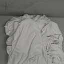 SuperO Waterproof Spandex Chair Cover 12PCS, Stretch Dining Chair Covers, Polyester Outdoor Chair Covers, Protector Stretch Chair Cover for Party Universal, Banquet, Wedding Event, Hotel(White)