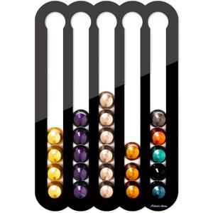 Demi's Home Magnetic Coffee Pod Holder for Nespresso Original Capsules - Suitable to be Mounted on the Fridge (Black) (Magnetic Holder)