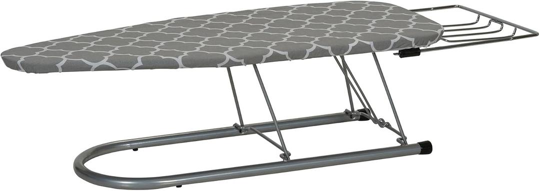 Household Essentials Tabletop Ironing Board with Iron Rest and Door Hanger | Compact Folding Ironing Station for Dorm Rooms, Apartments, and Small Spaces | 36.5"x12"