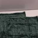 Kevin Textile Christmas Decorative Throw Pillow Covers Pack of 2 Corduroy Soft Solid Pillow Cases Square Pillowcases for Cushion Couch Sofa Bedroom Living Room 20 x 20 Inch, Dark Green