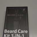 Portable Electric Beard Oil Spray Machine, Cordless Atomizer Sprayer Airbrush Gun for Beard Wash and Conditioner, Nano Mist Sprayer Air Brush Kit for Men's Beard and Mustache (Black, Bare Tool)