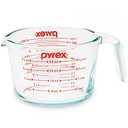 Pyrex 4-Cup Glass Measuring Cup For Baking and Cooking, Dishwasher, Freezer, Microwave, and Preheated Oven Safe, Essential Kitchen Tools