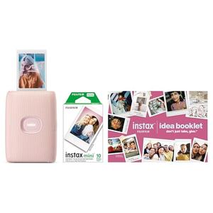 FUJIFILM Instax Mini Link 2 Smartphone Printer Bundle 2025 - Soft Pink