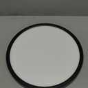20 Inch Large LED Flush Mount Ceiling Light, 40W, 4350LM, 3000K/4000K/6000K CCT Selectable, Black Round Flat Panel Light, Fits for Hallway, Kitchen, Bedroom, Laundry Room