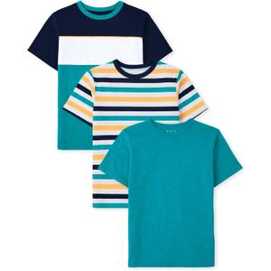 The Children's Place Boys' Short Sleeve Crew Neck T-Shirts (X-Large)
