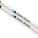 SuperStroke Golf Alignment Sticks 45" Fiberglass Rods, Full Swing Training Aid Kit, Help's with Posture Correction and Shot Accuracy, White (Set of 2)