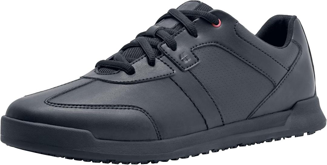 Shoes for Crews Men's Slip-Resistant Work Sneakers  Comfortable, Non-Slip Men's Shoes for Restaurants, Healthcare, Retail, Hospitality & More - Freestyle II (10.5, Black)