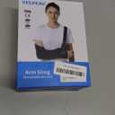 VELPEAU Arm Sling Shoulder Immobilizer for Women and Men, fit Left or Right Arm - Rotator Cuff Support Brace -Medical Sling for Shoulder, Clavicle, Elbow Injury (Breathable type, 2X-Large: Bust 47″-53″)