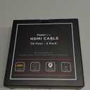 PowerBear 4K HDMI Cable 10 ft [2 Pack] High Speed, Braided Nylon & Gold Connectors, 4K @ 60Hz, Ultra HD, 2K, 1080P, ARC & CL3 Rated | for Laptop, Monitor, PS5, PS4, Xbox One, Fire TV, Apple TV & More