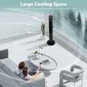 Antarctic Star Tower Fan 42INCH, BLACK
85°Oscillating, Quiet Cooling 12H Timer Remote Control Bladeless 3 Speeds Wind 3 Modes