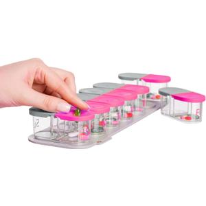 Sagely SMART XL Weekly Pill Organizer - extra large 7 day AM/PM Pill Box 2 Times a Day with Free Reminder App (Large Enough to Fit Fish Oil, Cod Liver Oil, Vitamin D Supplements & Vitamins)(Pink/Gray)