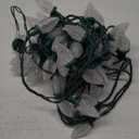 Brightown C9 LED Christmas String Lights, 33ft 50 LED Waterproof Strawberry String Lights, Plug-in Extendable Green Wire Lights String for Outdoor Indoor Patio Party Decoration (White)