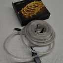 LE 33ft 240 LED Rope Lights Outdoor 24 Volts, 3/8 inch Clear Tube, Upgraded 2700K Warm White, Connectable (Up to 3 Sets), Not Dimmable, Waterproof String Lights for Patio Deck Railing Stair Landscape