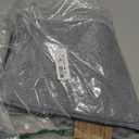 Homaxy Premium Kitchen Towels(18x 28, 6 Pack), Large Cotton Kitchen Hand Towels, Flat and Terry Dish Towels, 380 GSM Highly Absorbent Tea Towel Set with Hanging Loop, Grey